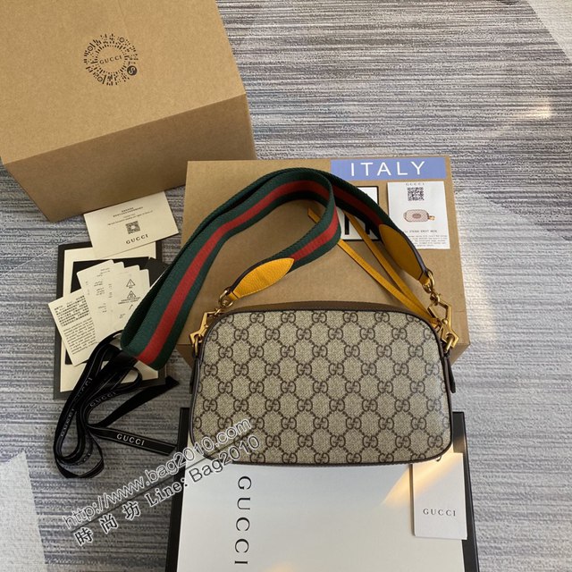 Gucci新款原廠皮包 古馳Supreme虎頭相機包 男女通用款 Gucci單肩斜挎包 476466  ydg3113